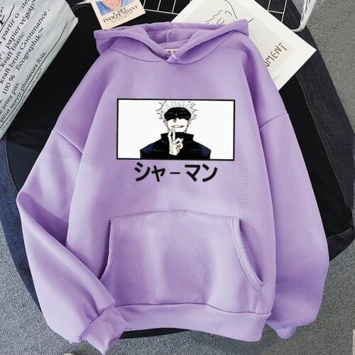 Japanese Anime Hoodies Jujutsu Kaisen Graphic Men Hoodie Autumn Cartoon Sweatshirt Harajuku Satoru Gojo Shaman Streetwears