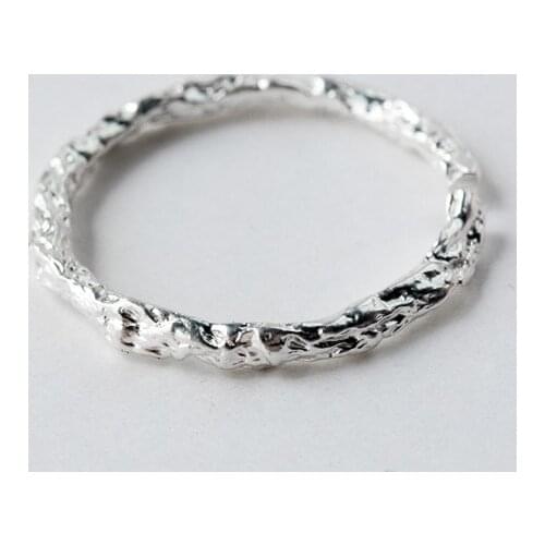 MloveAcc Original 925 Sterling Silver Vintage Jewelry Open Size Boho Real Silver Branch Ring Design Women Fine Jewelery