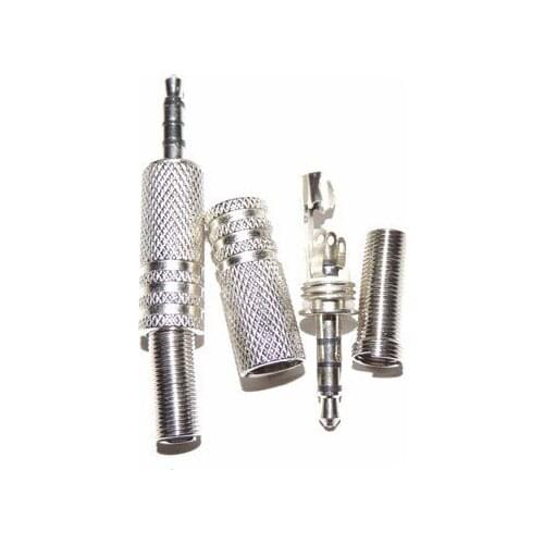 100pcs 3.5mm 4 Pole Male Repair Earphones Jack Plug Connector Audio Soldering