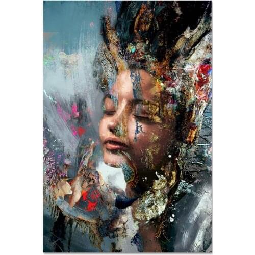 Diamond embroidery diamond mosaic Woman Portrait 5d diy Diamond painting abstract Pictures cross stitch full square round art527