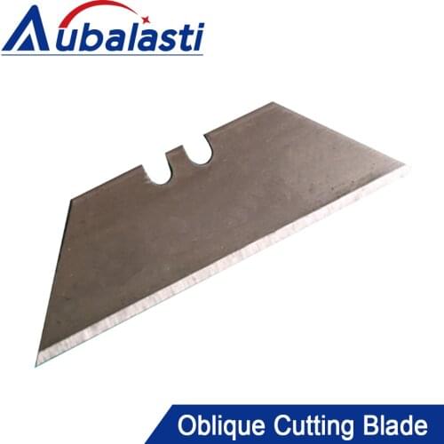 Aubalasti Carbon Steel 61x19x0.63mm Tungsten Steel 61x19x1mm Oblique Cutting Blade for Oblique Vibrating Knife