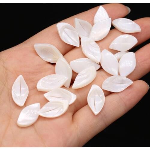 20Pcs Natural Freshwater White Shell Pendant Irregular Loose Beads For Jewelry Making DIY Necklace Earrings Accessory