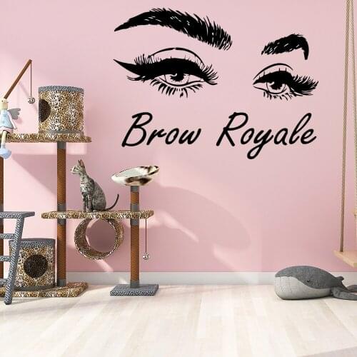Exquisite Brow Wall Stickers Home Furnishing Decorative Wall Sticker for Living Room Company School Office Decoration