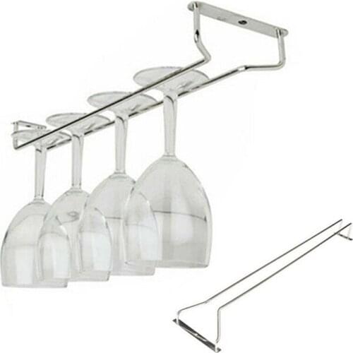Kitchen Wall Mount Hanging Bar Pub Hanger Cup Goblets Display Rack Wine Glass Hanger Holder Wine Glass Rack Stemware Cup Holder