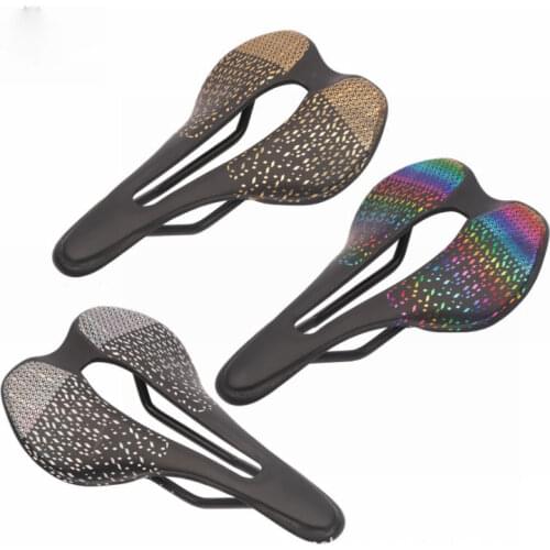 Patent hollow carbon fiber with PU micro fiber leather 155mm road mtb bicycle saddle