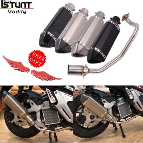 Motorcycle Full System Exhaust Escape Modified Front exhaust Link Pipe Muffler DB Killer Silencer For Honda X-ADV 150 X ADV150