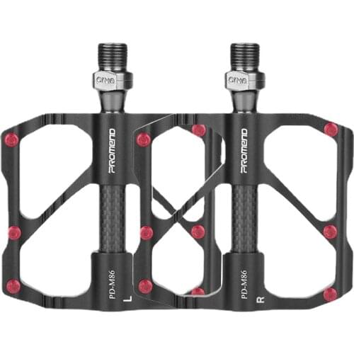 Mtb Pedal Mountain Bike Aluminum Alloy Road Bicycle Pedal Platform Anti-slip Ultralight Pedals Carbon Fiber 3 Bearings Footrest