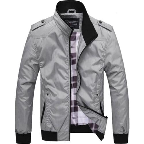 Mens Autumn Jackets Business Casual Coat Branded Vintage Windbreaker Men Clothing Plus Big Size 4Xl 2021 Fall Outerwear