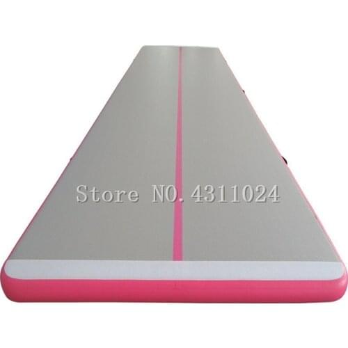 5*1m Inflatable Gymnastics AirTrack Tumbling Mat Air Track Floor Mats with Electric Air Pump for Home Use Beach Park and Water