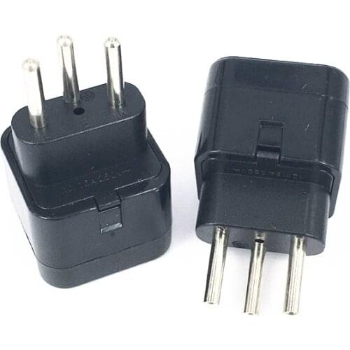 New High Quality White black Universal EURO UK AU USA EU to Swiss Switzerland Suisse 3 Pin Plug Converter Travel Plug Adapter