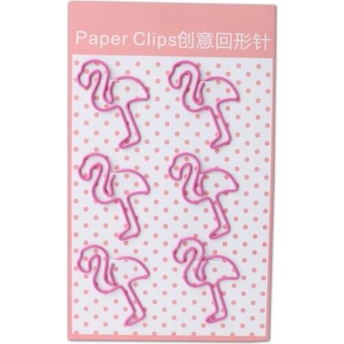 Planner Clip Cute Pink Flamingos Clips Office Accessories Paper Clips Papel Paper Flamingo Clips Para Papel