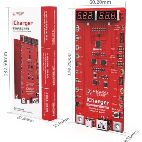 Qianli iCharger Battery Activation Board for iphone 6 6s7 8 X XSMAX 11 Pro max Samsung Xiaomi Circuit Board Fast Charging Tester