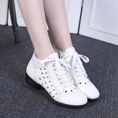 Profession Dancing Shoes 8139 Sailor Dance Shoes New Square Dance Genuine Leather Womens Shoe Latin Modern Dance Breathable