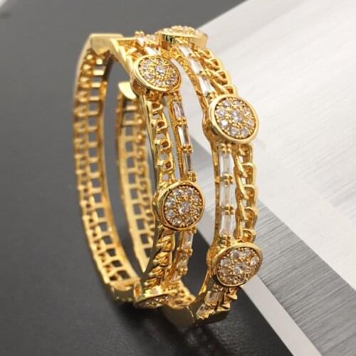 Lanyika Fashion Jewelry Luxury Trendy Big Ear Loops Micro Plated Wedding Banquet Earrings Romantic Bridal Daily Best Gift