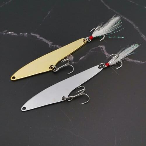 OUTKIT High Quality Long Casting 1Pcs 11g18g Metal VIB Fishing Lure Jigbait Spoon Crankbait Crank Bait Treble With 2 Hooks