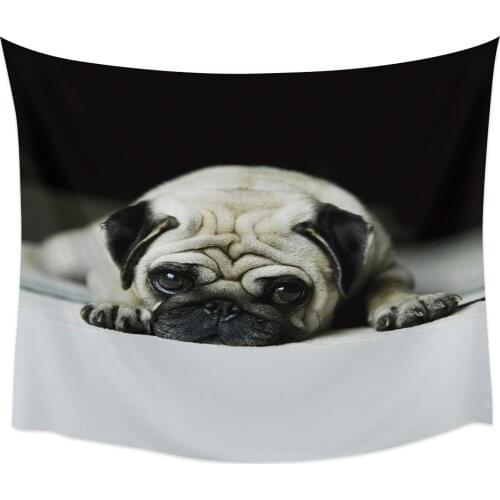 Cute Bulldog Wall Tapestry Home Wall Decor Tapestry Bedroom Tapestry Wall Hanging Picnic Mat Yoga Mat