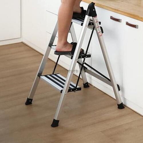 Folding Household Ladder Aluminum Alloy Thickened Small Ladder Multi Function Miter Ladder Telescopic Ladder Stool Stai