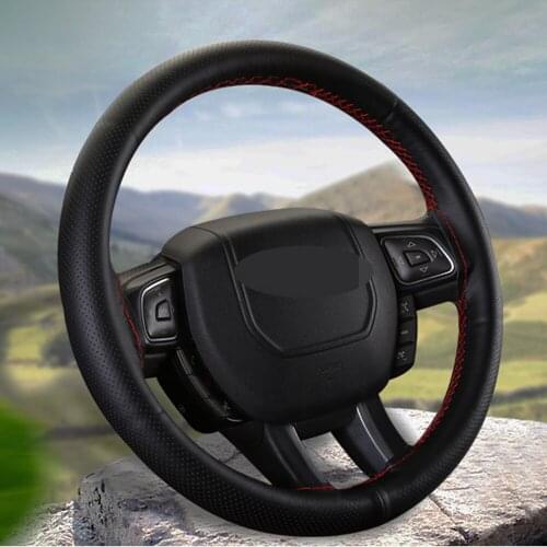 Universal Artificial leather car steering wheel cover Comfortable Hand-Stitched DIY With Needles And Thread Internal Accessories