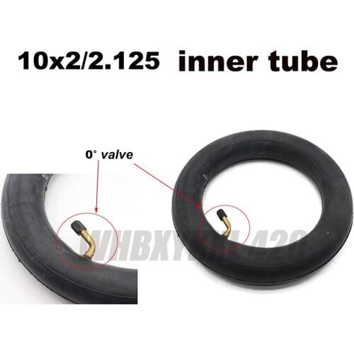 Universal 10x2/2.125 0 degree valve tubes for electric scooter tire inner tubes repair 10 inch pneumatic tires