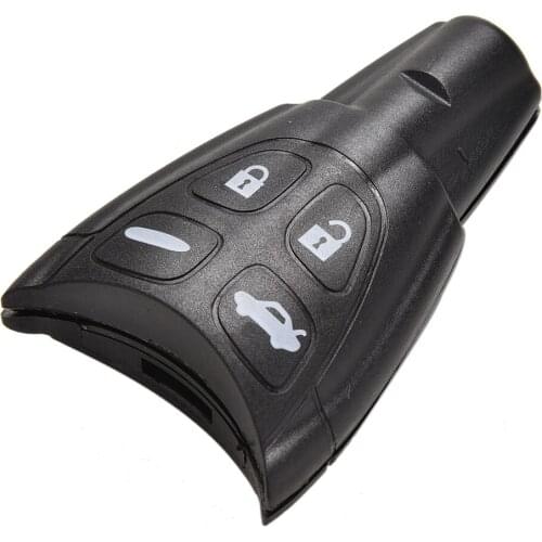1PC 4 Button Smartkey Plus Pad Remote Key Shell Cases Fob uncut blade For SAAB 93 95 9-3 9-5 WF