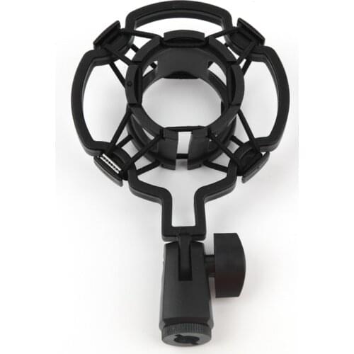 1Pcs Universal Professional Condenser Microphone Mic Mount Holder Studio Recording Bracket For Large Diaphram Mic Clip Black