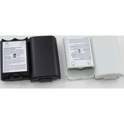 100 pcs Black & White Optional Plastic Battery Pack Battery Cover Case Replacement for Xbox 360 Repair Parts