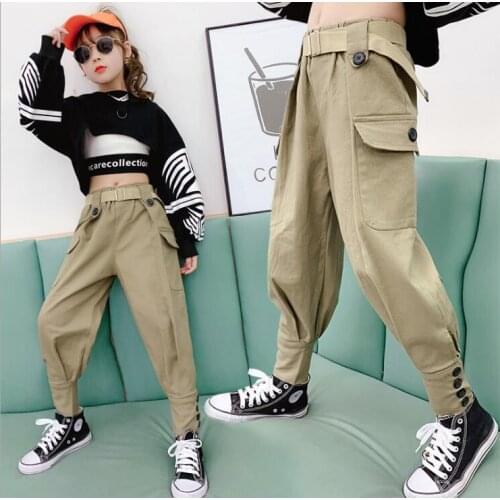 2021 new wholesale girls long pants spring cotton fashion girls pants 4-9t A841
