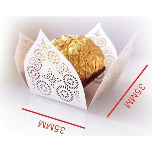 50pcs Laser Cut Candy Box Chocolate Bar Party Favors And Gift Birthday Party Decoration Kids Wedding Decoration