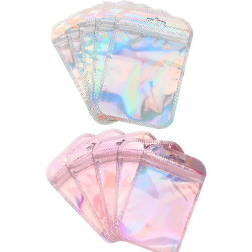 20PCS S/M/L Aluminum Foil Zip Lock Bags Reclosable Candy Pouch Packaging Supplies Self-sealing Food Storage Bag Thick