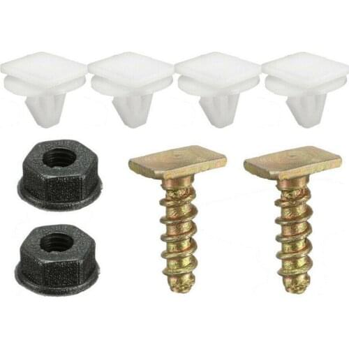 8pcs Auto Front Wheel Arch Trim Fastener Clips Screw Nut Bolt Set For Vauxhall Corsa 140692& 9130754