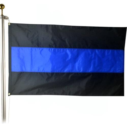 USA American Flag THIN BLUE LINE POLICE GARDEN FLAG Police 3x5 Feet Law heroes