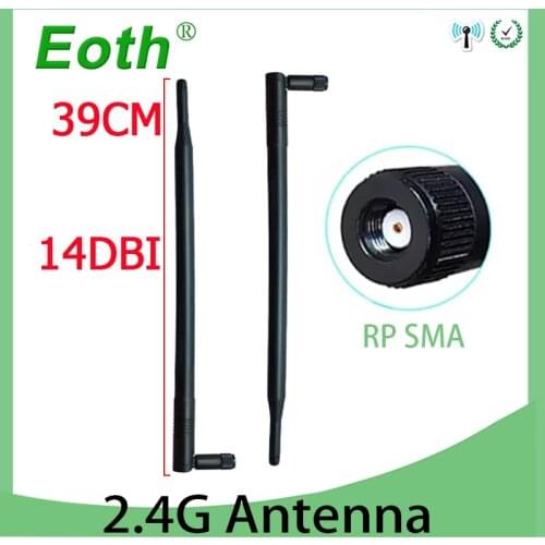 2.4GHz RP-SMA Connector WiFi 2.4G Antenna 12dBi pbx antena long High Gain Wireless Networking Aerial for Router Indoor Outdoor