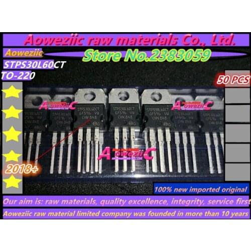 Aoweziic 2019+ 50 PCS 100% new imported original STPS30L60 STPS30L60CT TO-220 Schottky barrier diode 30A 60V