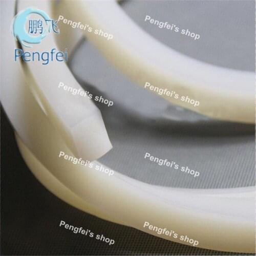 Free shipping 5m 12*12mm white solid silicone strip sealing strip