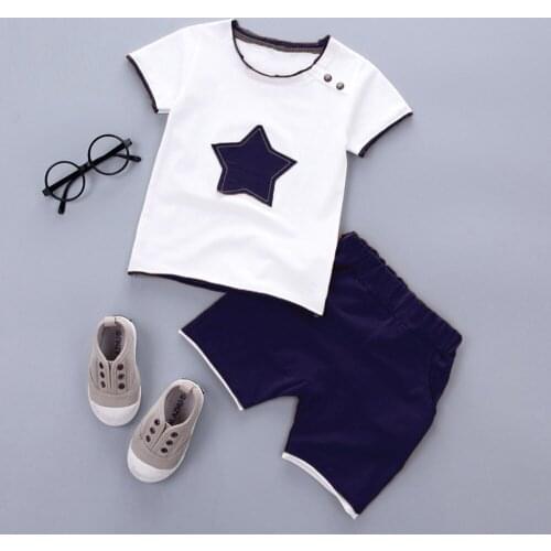 Boy Clothing Set Children Clothing Summer New 2020 Boys Short-sleeved Printed Shirt + Pants Two-piece Casual Suit 4-14 Years