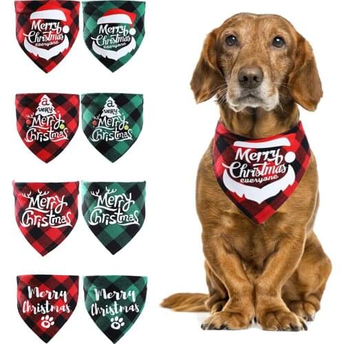 Cat Dog Bandana Holiday Accessories Goods Christmas Animals Cats Dogs Bows Supplies Toy Products Puppy Small Large Tie For Pet