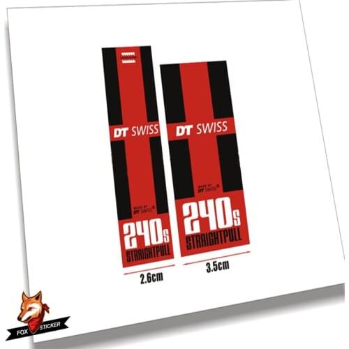 Red Bicycle Stickers for Bike 240S Hub Mountain Road Bike Hub Sticker Road Riding Decal for Front and Rear Hub Stickers