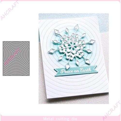 Circle Radiation Frame Metal Cutting Dies for DIY Scrapbooking Photo Album Decorative Embossing PaperCard Crafts Die2021