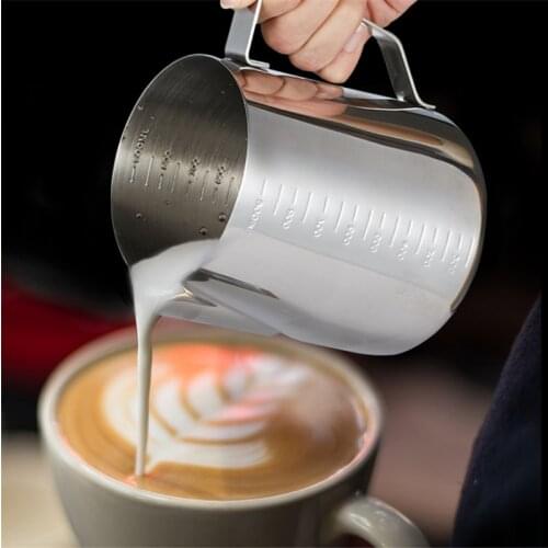 Stainless Steel Milk Frothing Pitcher Espresso Coffee Barista Craft Latte Cappuccino Milk Cream Cup Frothing Jug Pitcher