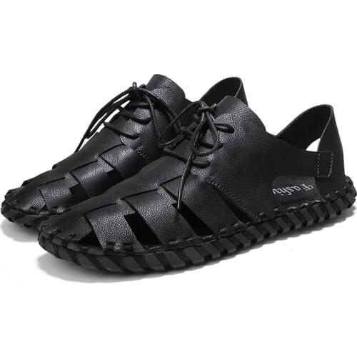 Men da heren de sport cuir black fashion outdoor male 2020 mens casual homme leather beach transpirables man cuero shoes roman