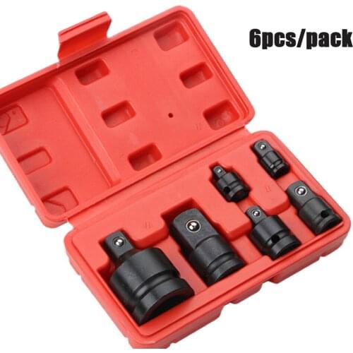 Impact Adapter and Reducer Set, Chrome Vanadium Steel 6 / 8 Piece Set for Impact Driver Conversions
