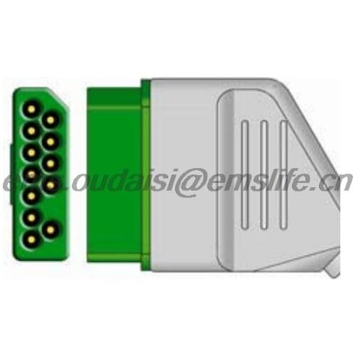 Nihon kohden ECG 12pin connector for ECG Cable spare parts of patient monitor and cardiography machine