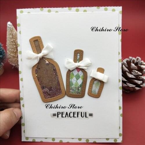 2020 NEW drifting bottle Metal Cutting Dies Large size Scrapbooking For wedding Card Making DIY Embossing Cuts New Craft Pattern