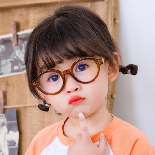 New anti blu-ray children glasses B117 restoring ancient ways round flat box using the child online learning goggles