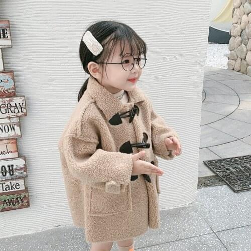 Winter Autumn Baby Girls Cashmere Wool Coat Kids Christmas New Years Clothing Outerwear Infant Kids Outerwear Coats 2 4 6 8 9 Y