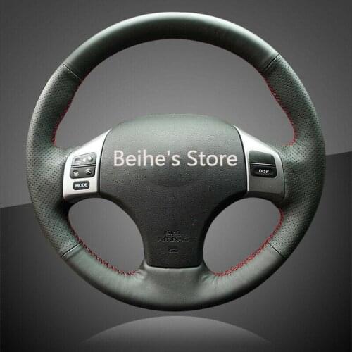 Hand Stitched Auto Braid On The Steering Wheel Cover for Lexus IS IS250 IS250C