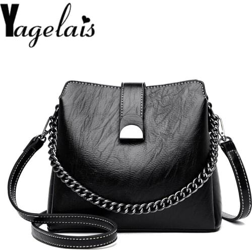 Fashion Women ShoulderBag Ladies High Quality Messenger Totes Female Luxury Genuine Leather Flap Girls Crossbody Bucket Bag