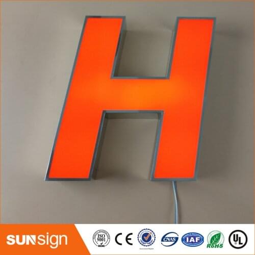 LED lighted store front sign outdoor sign letters for coffee store