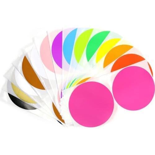 Dot Stationery Colorful Label Handwritten Paper Classification Label Self Paste 50Pcs / Pack