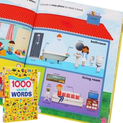 New Books 2021 1000 Textbook Useful Words 1000 English Regular words Support Xiaodarens Reading Pen Read Early Education Livros
